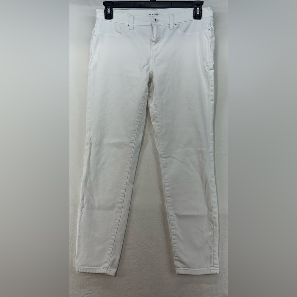 Lila Ryan Mid Rise White Skinny Jeans Womens Size 31 (Actual 32x26.5)